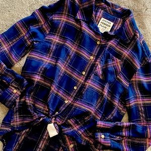 NWOT! Girls Justice plaid top